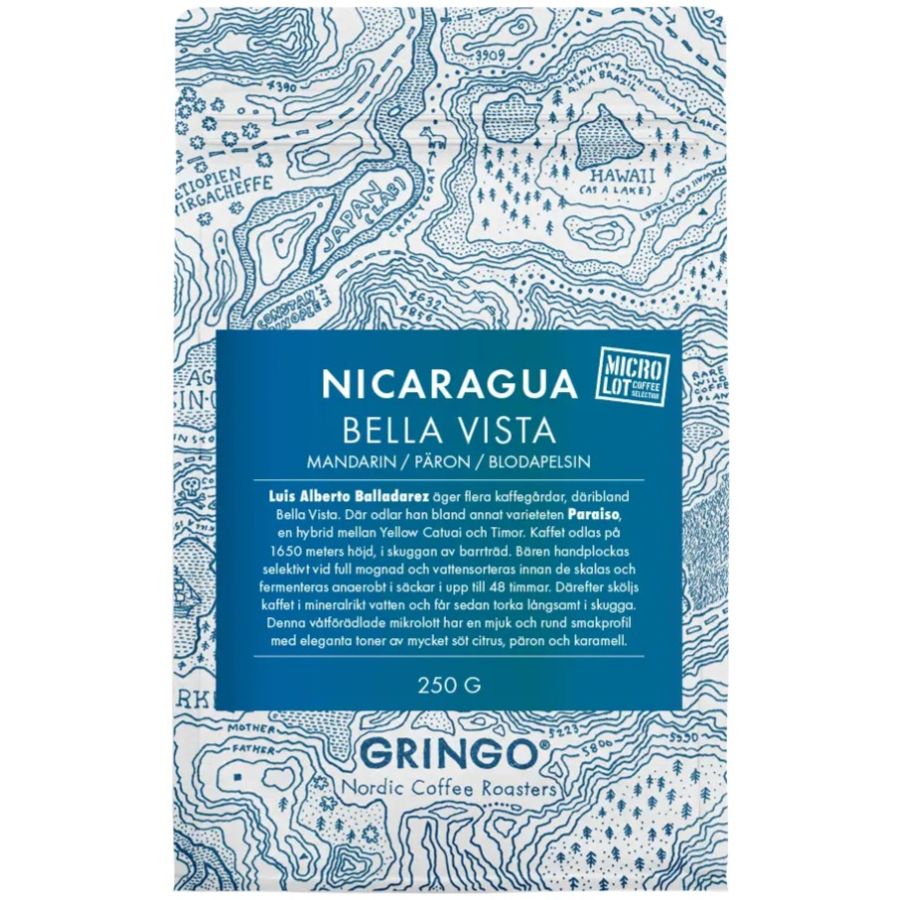 Gringo Nordic Nicaragua Bella Vista 250 g kaffebønner