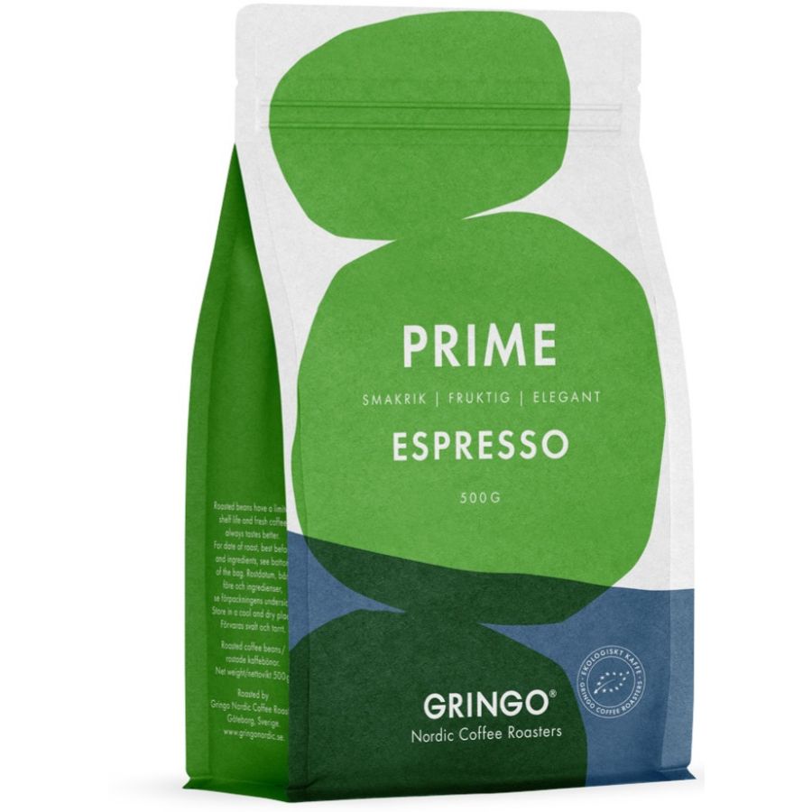 Gringo Nordic Prime Espresso EKO 500 g kaffebønner