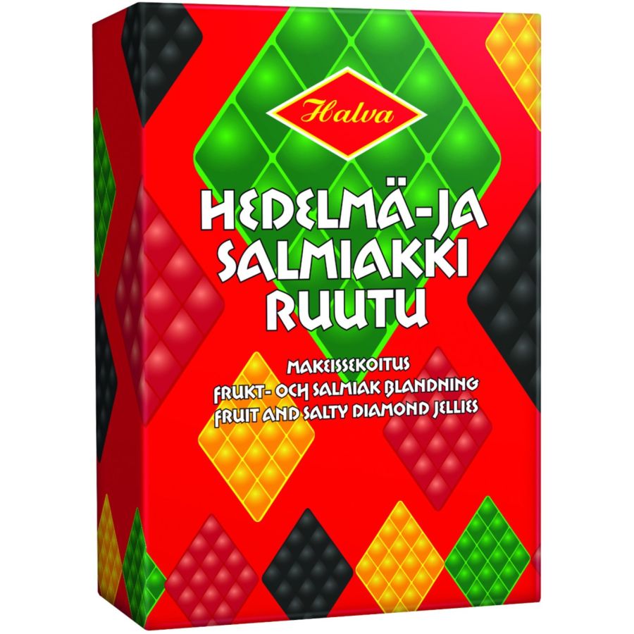 Halva Frugt- og Salte Diamant Gelé, boks 240 g