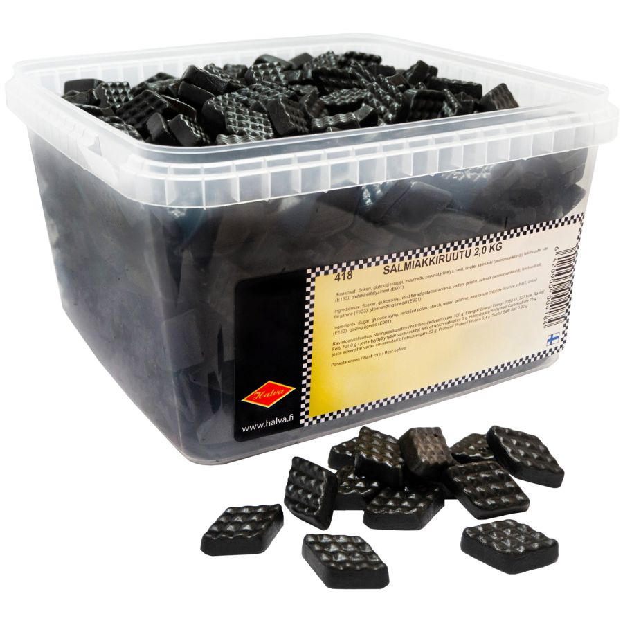 Halva Halva Salty Diamond Jellies, æske 2 kg