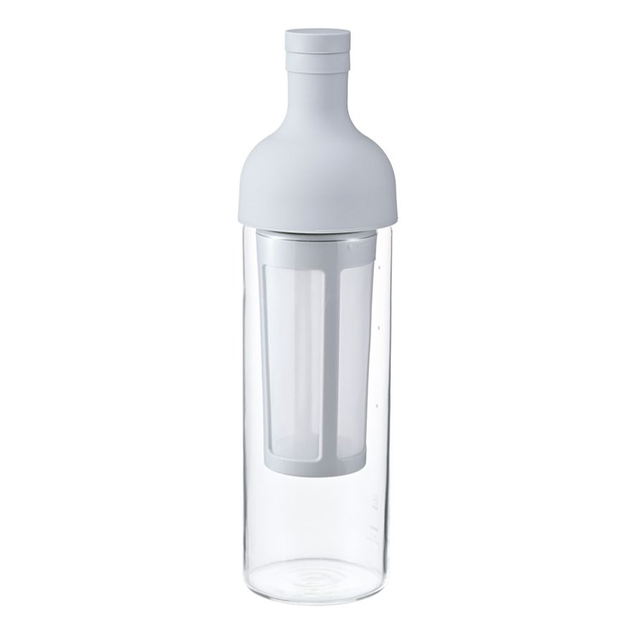 Hario Filter-In Bottle Cold Brew Coffee-kaffeflaske 650 ml, lysgrå