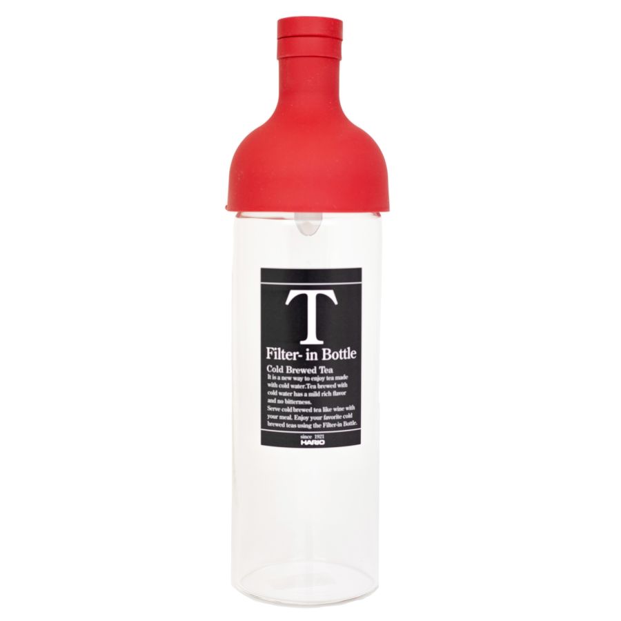 Hario Filter-In Bottle Cold Brewed Tea -teflaske 750 ml, rød