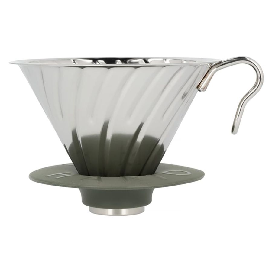 Hario V60 Outdoor størrelse 02 filterholder i stål, Smokey Green