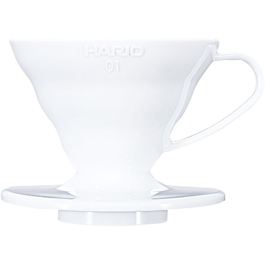 Hario V60 Dripper størrelse 01 filterholder, hvid plast