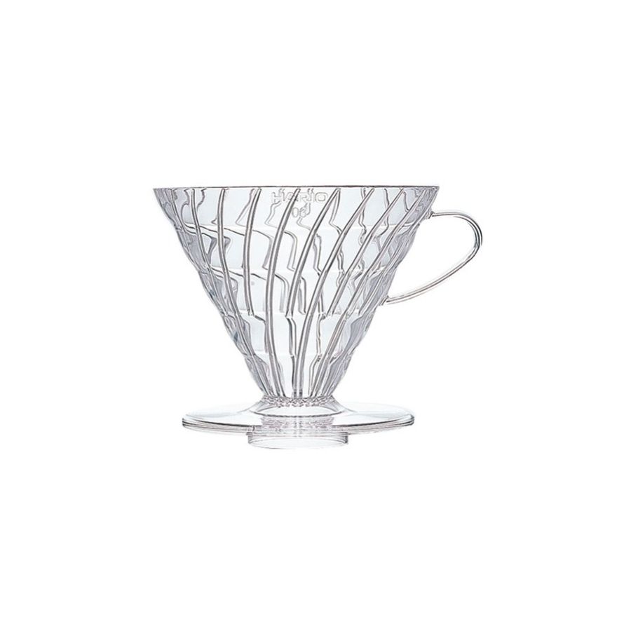 Hario V60 Dripper størrelse 03 filterholder, gennemsigtig plast