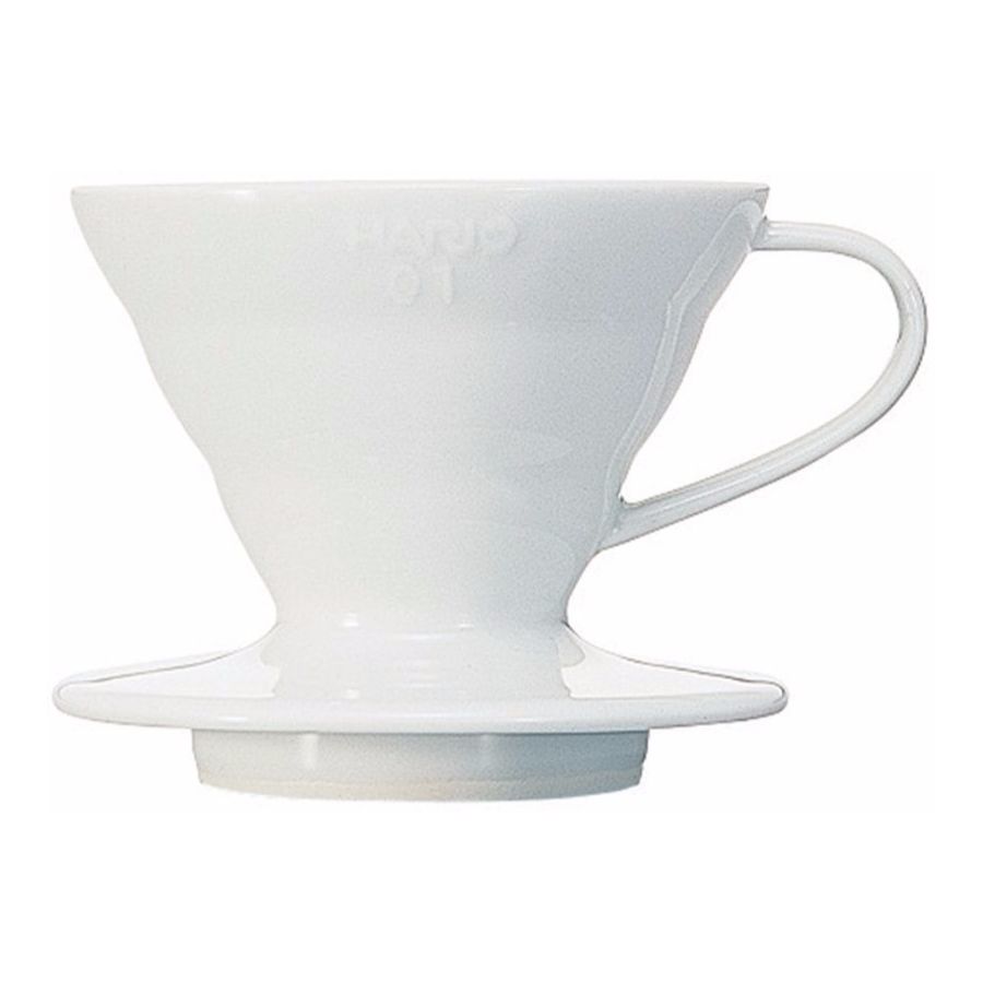 Hario V60 Dripper størrelse 01 filterholder i keramik, hvid