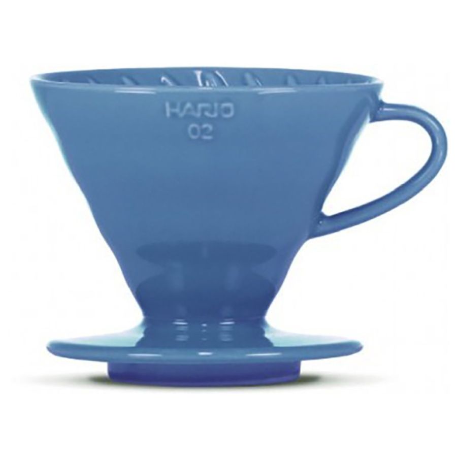 Hario V60 Dripper størrelse 02 filterholder i keramik, turkisblå