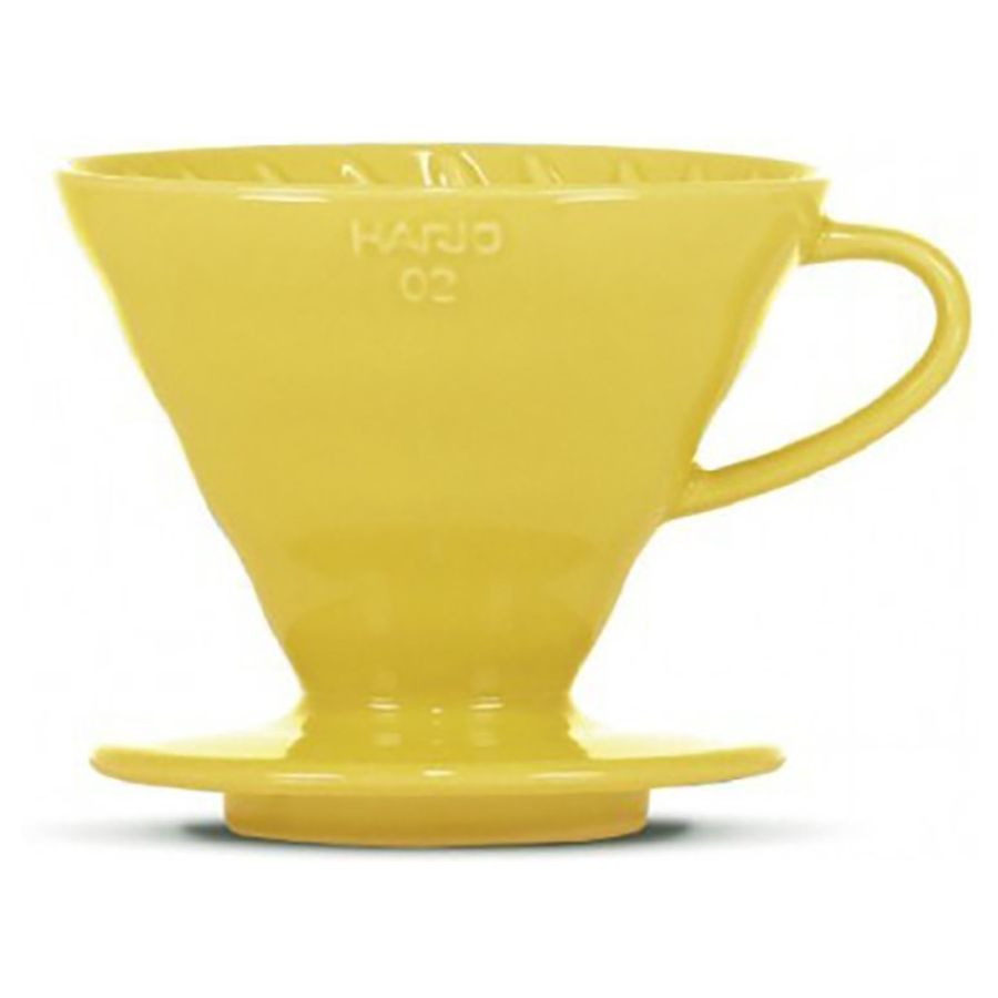 Hario V60 Dripper størrelse 02 filterholder i keramik, gul