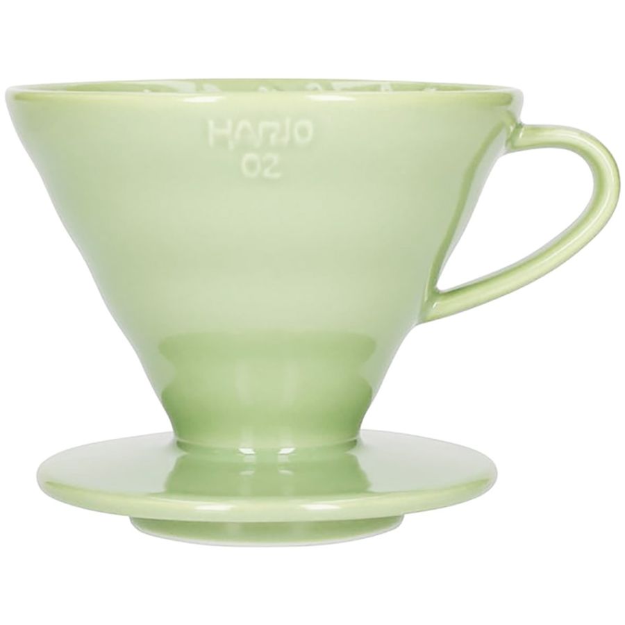 Hario V60 Dripper størrelse 02 filterholder i porcelæn, Smokey Green