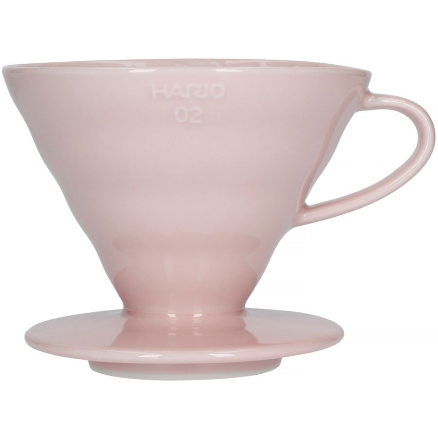 Hario V60 Dripper størrelse 02 filterholder i keramik, pink