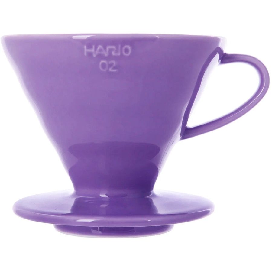 Hario V60 Dripper størrelse 02 filterholder i keramik, lilla