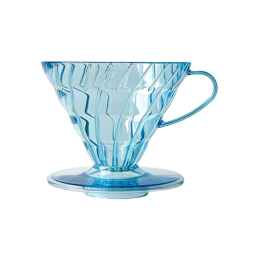 Hario V60 Project Waterfall dripper størrelse 02, klarblå
