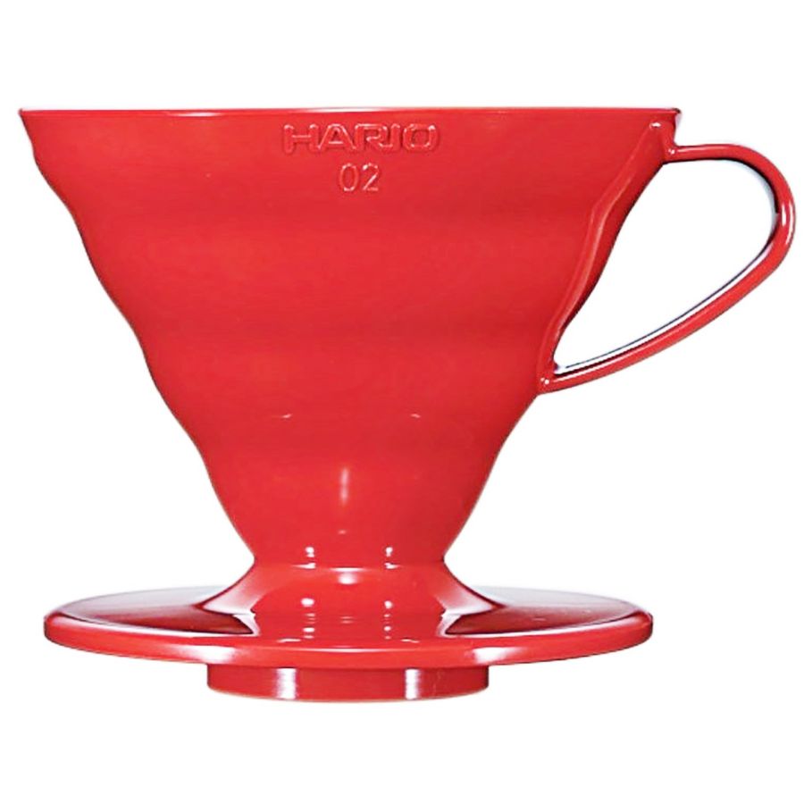 Hario V60 Dripper størrelse 02 filterholder, rød plast