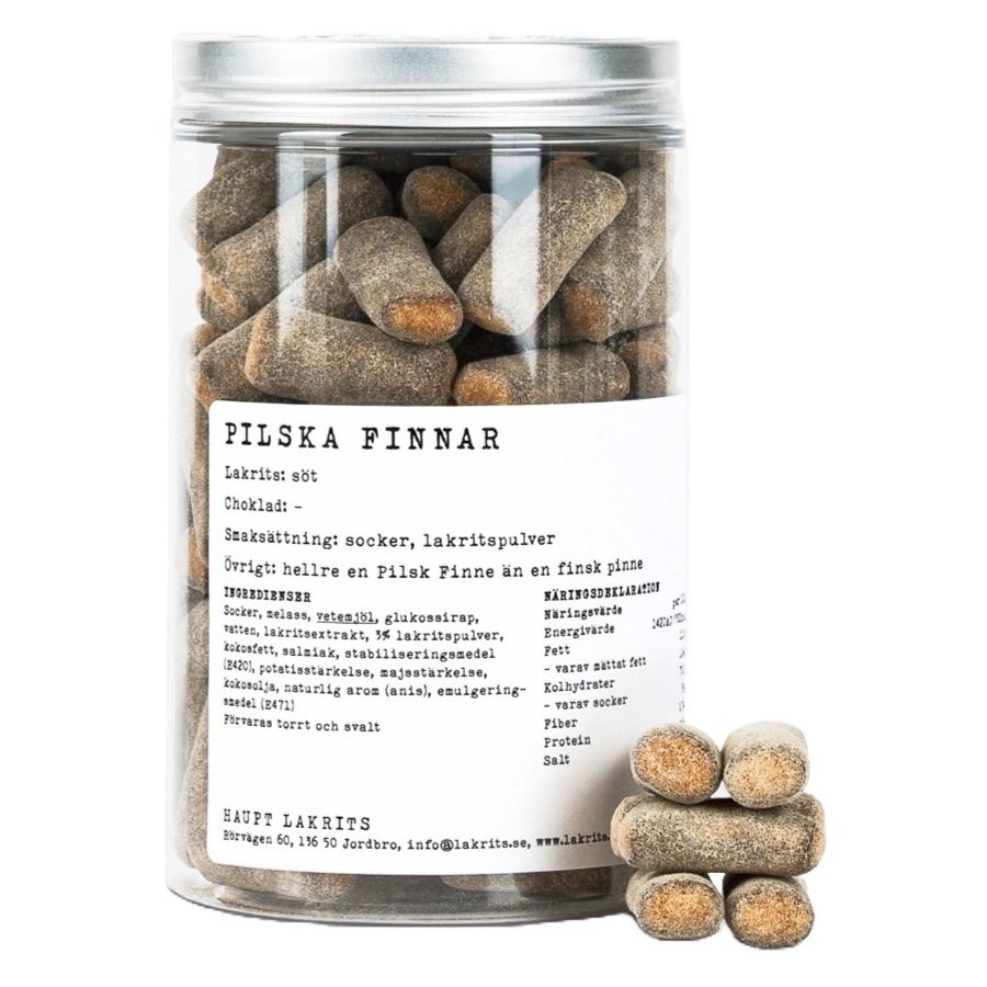 Haupt Lakrits - Pilska Pinnar 300 g, 300 g svensk lakrids - Delikatesser > Slik > Haupt Lakrits