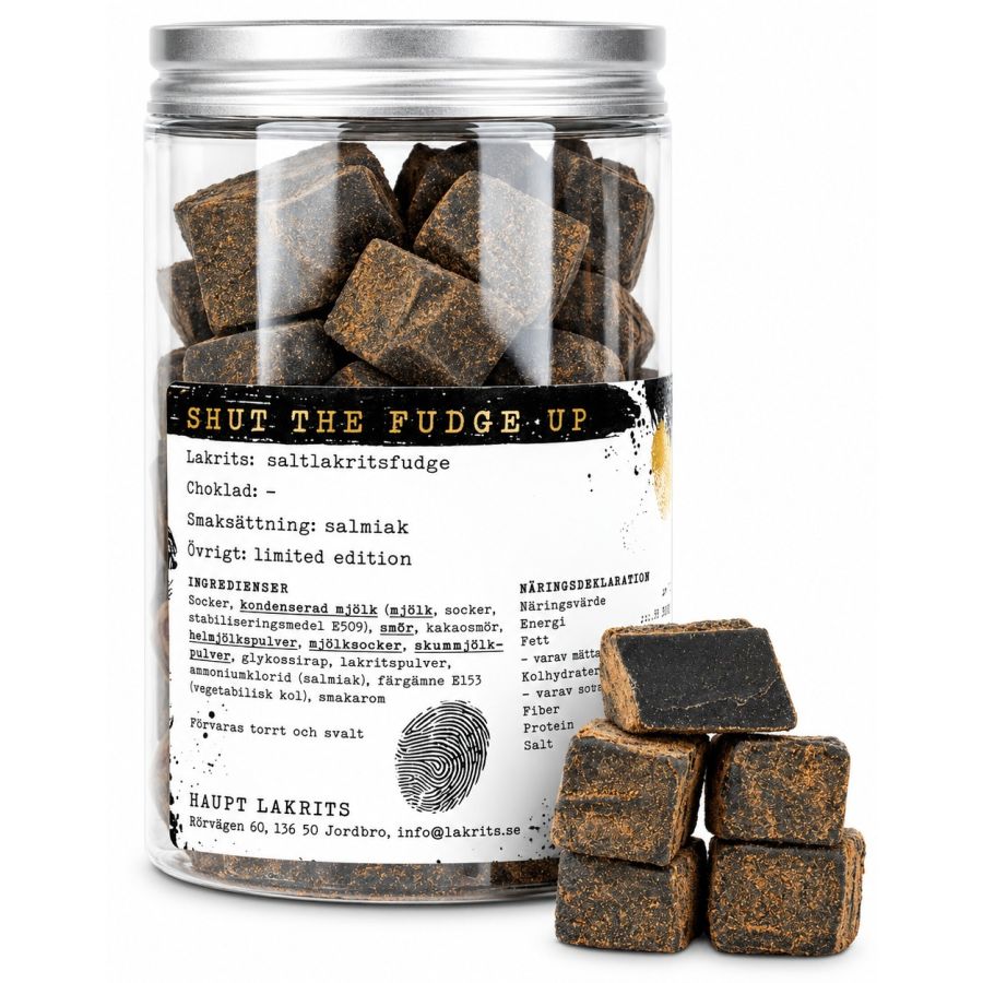 Haupt Lakrits Shut The Fudge Up - lakrids & salmiakfudge 250 g