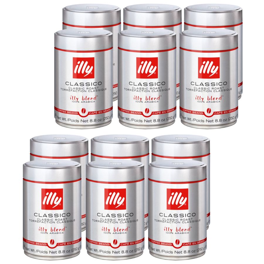 illy Classico Coffee Beans 12 x 250 g