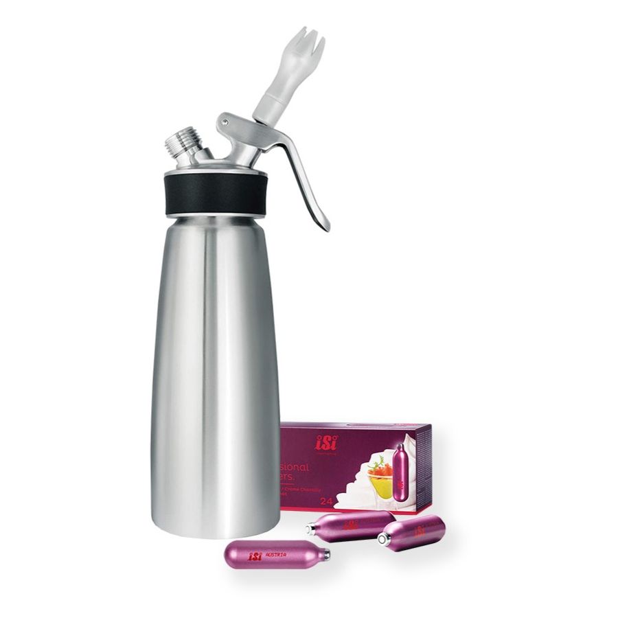 iSi Cream Profi Whip Syphon 500 ml + iSi Cream Chargers N2O 24 pcs