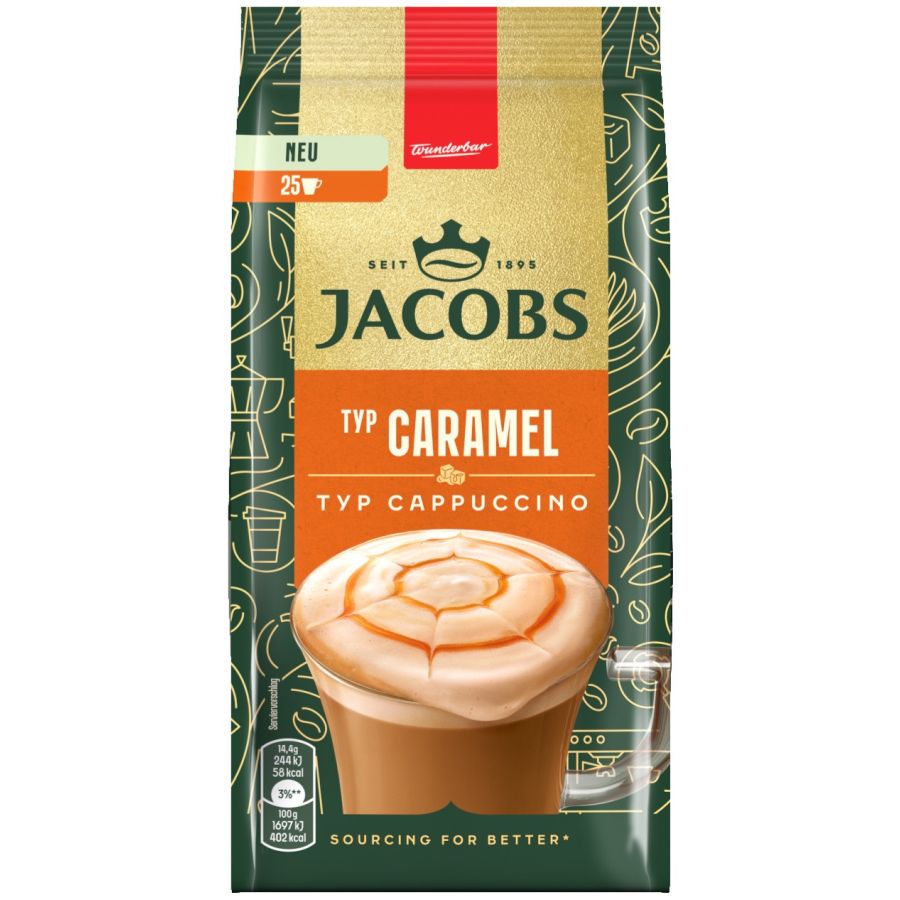 Jacobs Cappuccino Caramel smagfuld instantkaffe 360 g