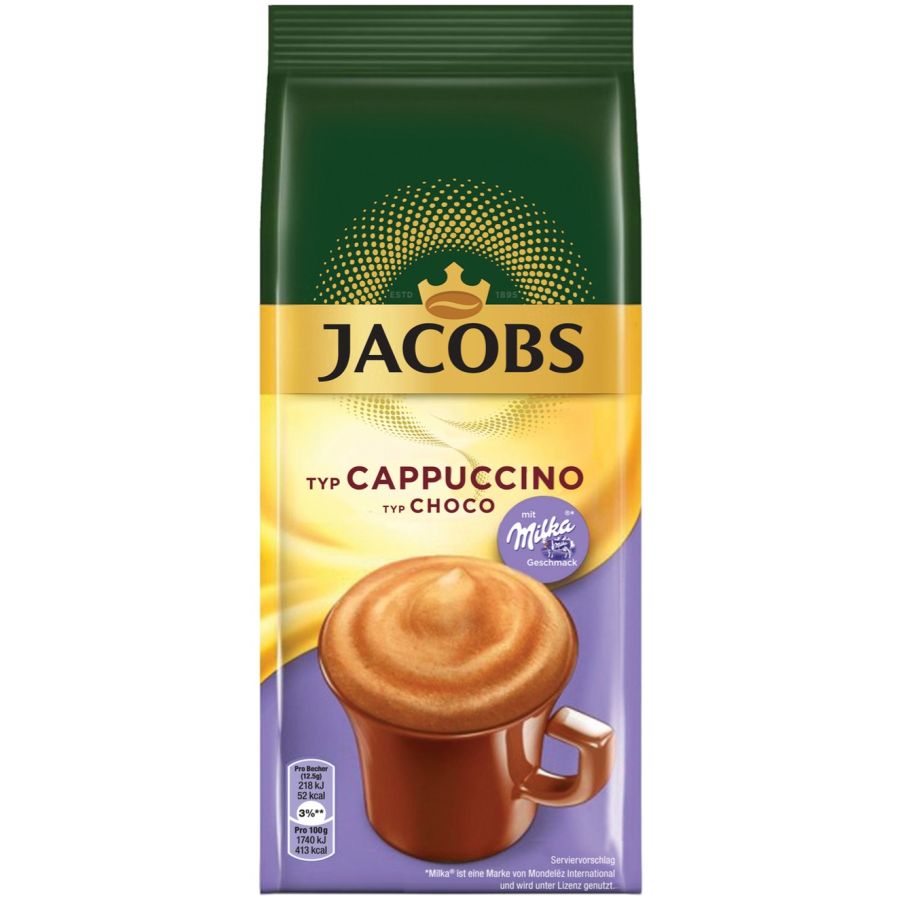 Jacobs Cappuccino Choco smagfuld instant kaffe 500 g