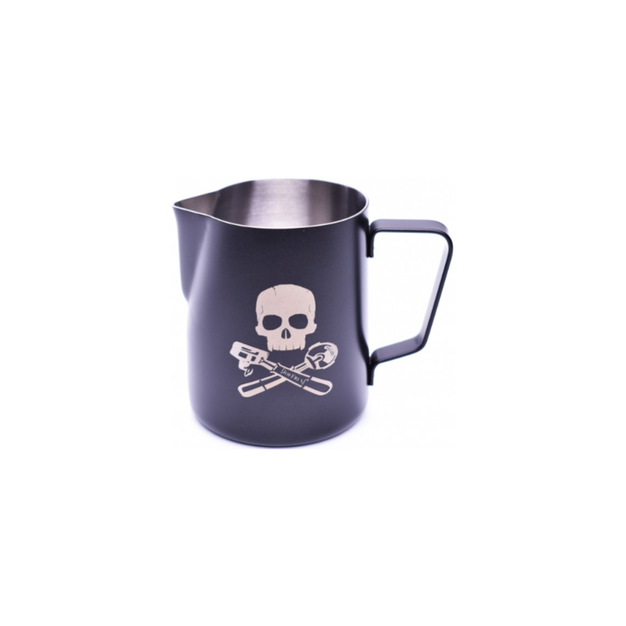 JoeFrex Powder Coated Milk Pitcher 590 ml, Black Skull