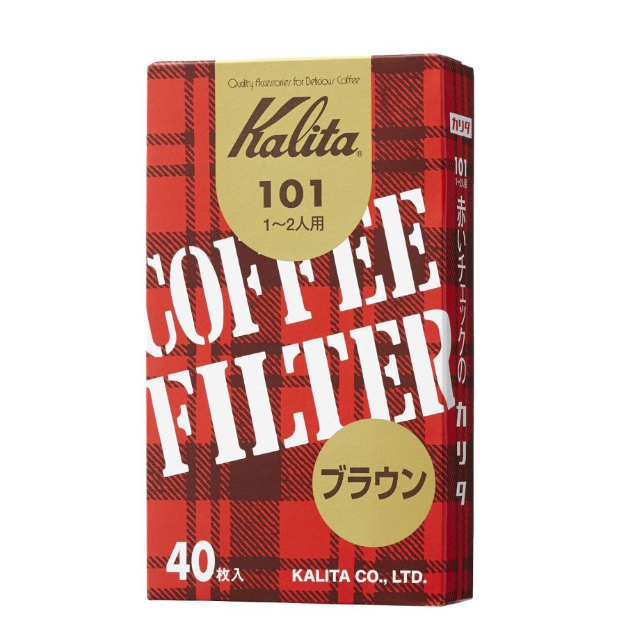Kalita 101 ubleget kaffefilter, 40 stk