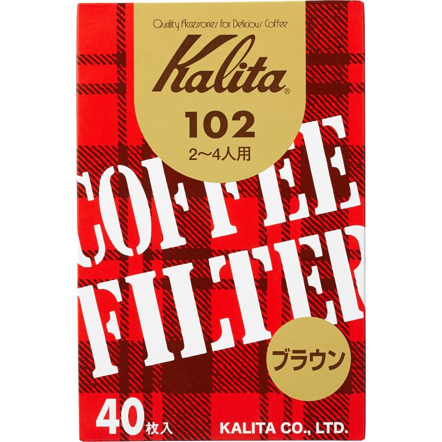 Kalita 102 ubleget kaffefilter, 40 stk