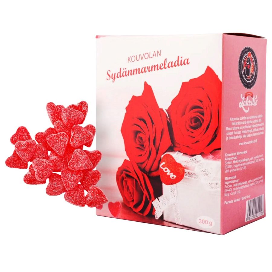 Kouvolan Lakritsi hjerteformet marmelade 300 g