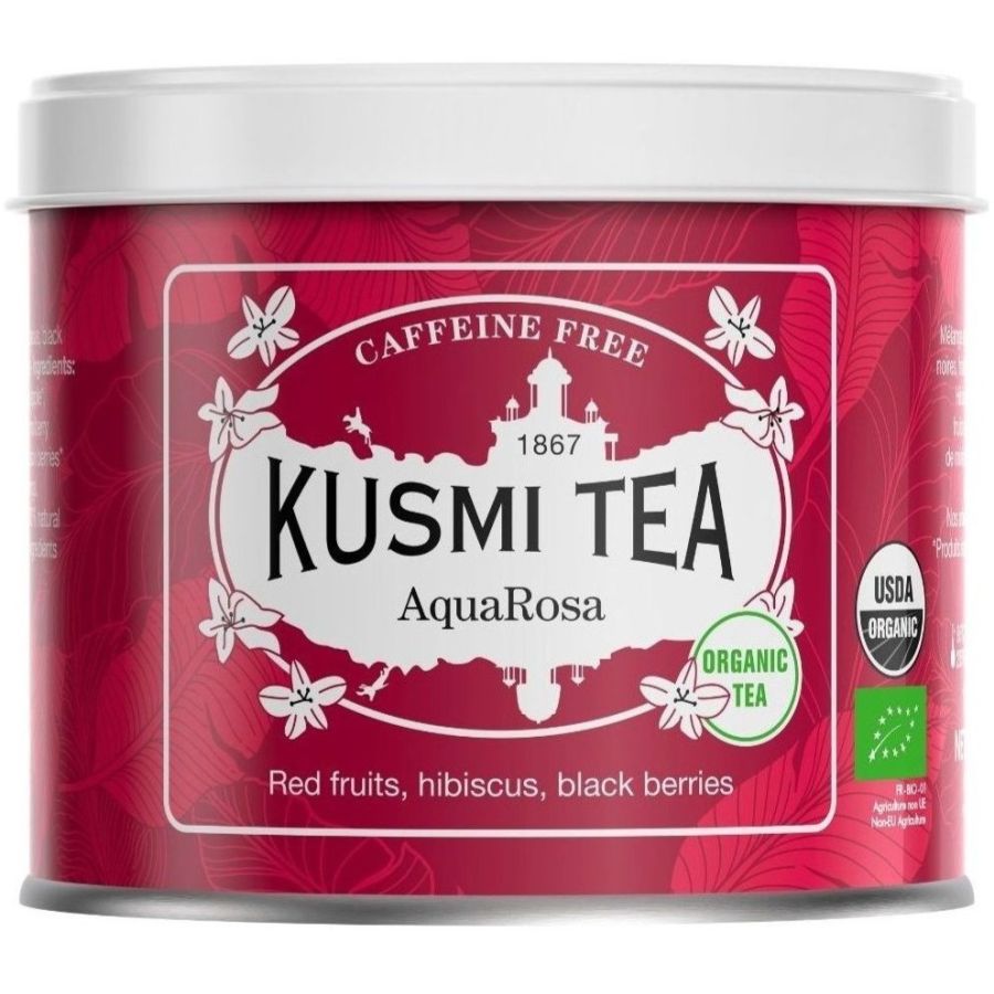 Kusmi Organic AquaRosa 100 g Metal Tin