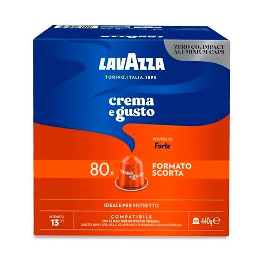 Lavazza Crema e Gusto Forte Nespresso-kompatibel kaffekapsel 80 stk.