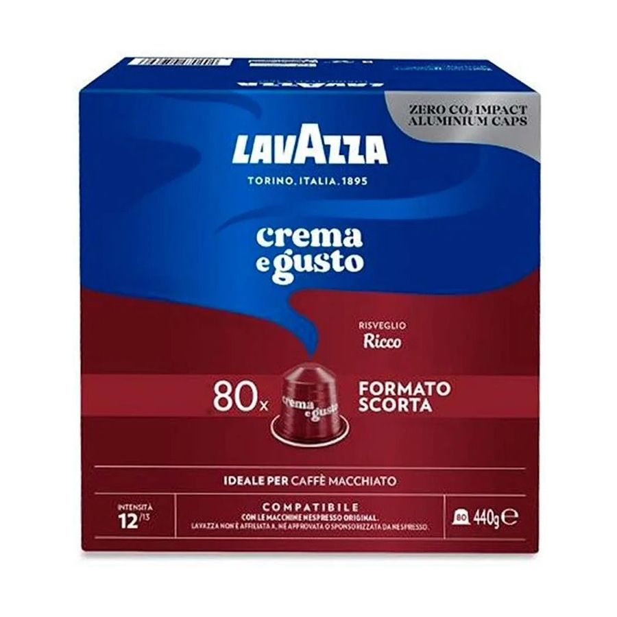 Lavazza Crema e Gusto Ricco Nespresso-kompatibel kaffekapsel 80 stk.