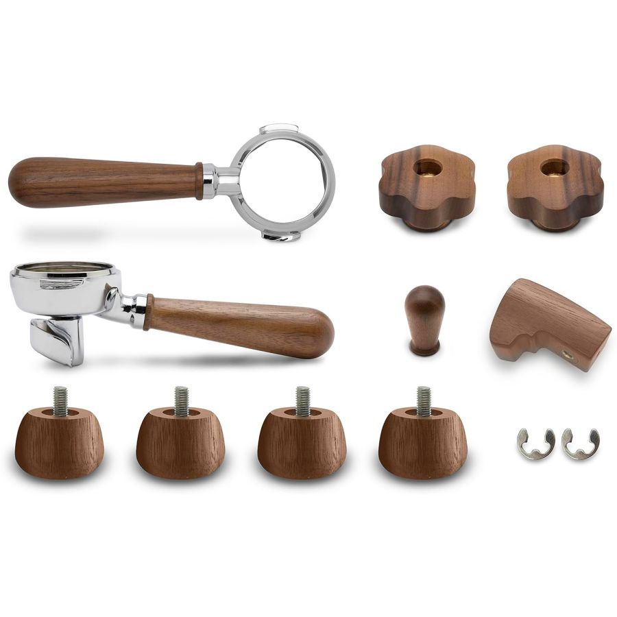 Lelit T-Lelit Walnut Upgrade Set For Bianca - Valnød opgraderingssæt til Bianca