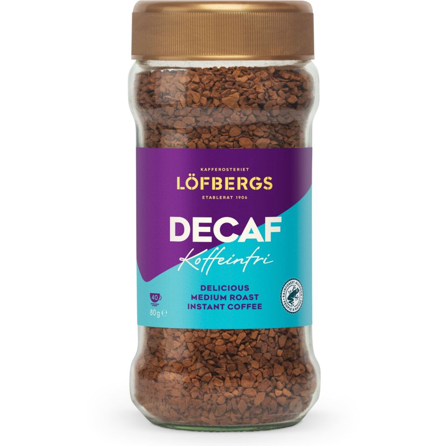 Löfbergs Decaf koffeinfri instant kaffe 80 g