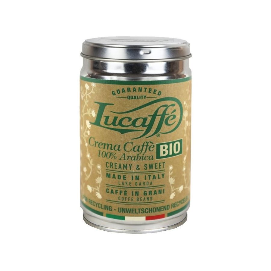 Lucaffé Crema Caffè Bio 100 % Arabica 250 g Coffee Beans