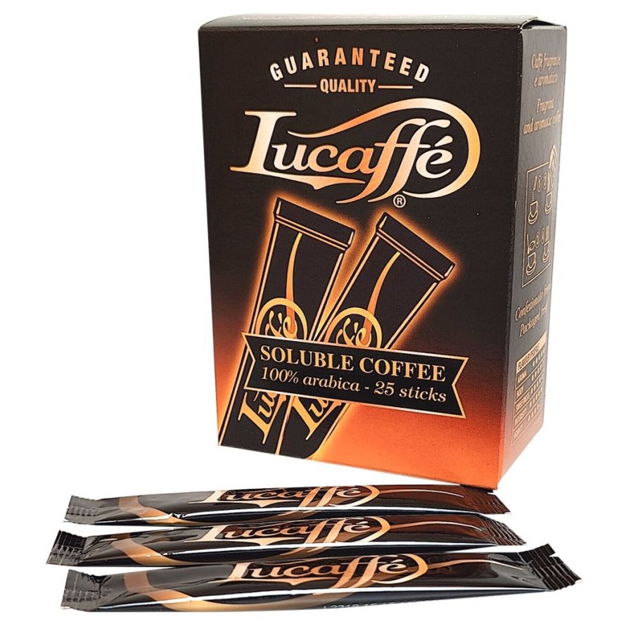 Lucaffé 100 % Arabica instant kaffe 25 stk