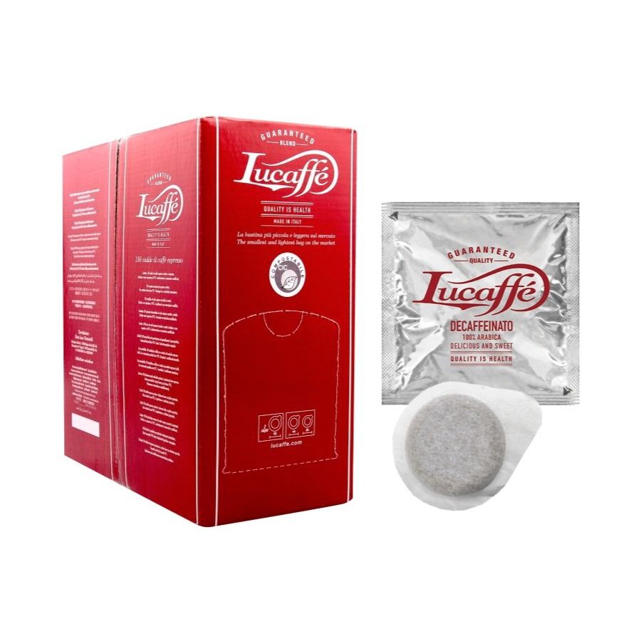 Lucaffé Decaffeinato ESE koffeinfri espresso pods 150 stk
