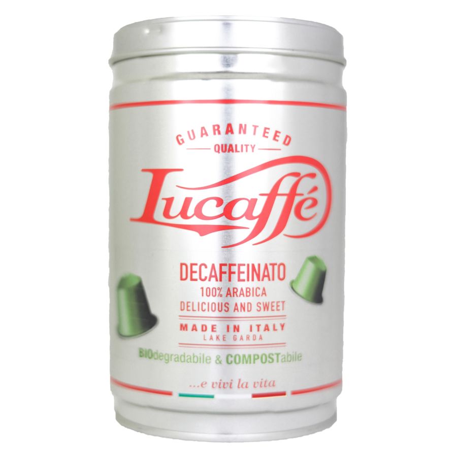 Lucaffé Decaf nedbrydelige Nespresso-kompatible koffeinfri kaffekapsler 22 stk