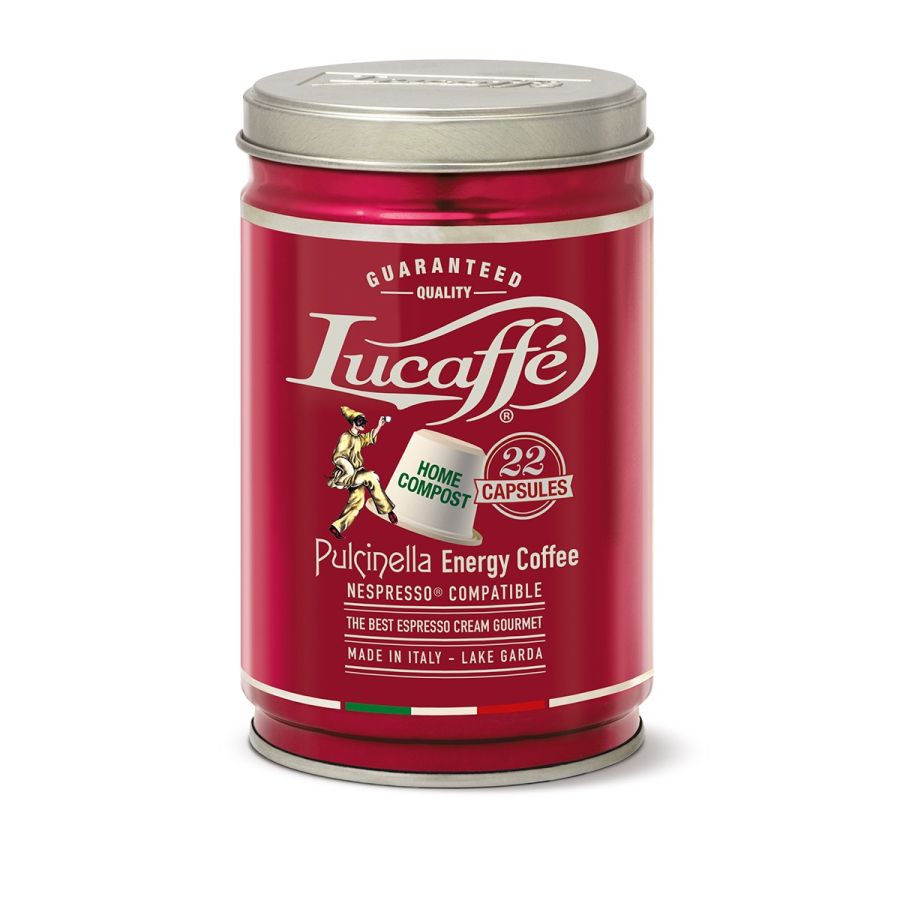 Lucaffé Pulcinella nedbrydelige Nespresso-kompatible kaffekapsler 22 stk.