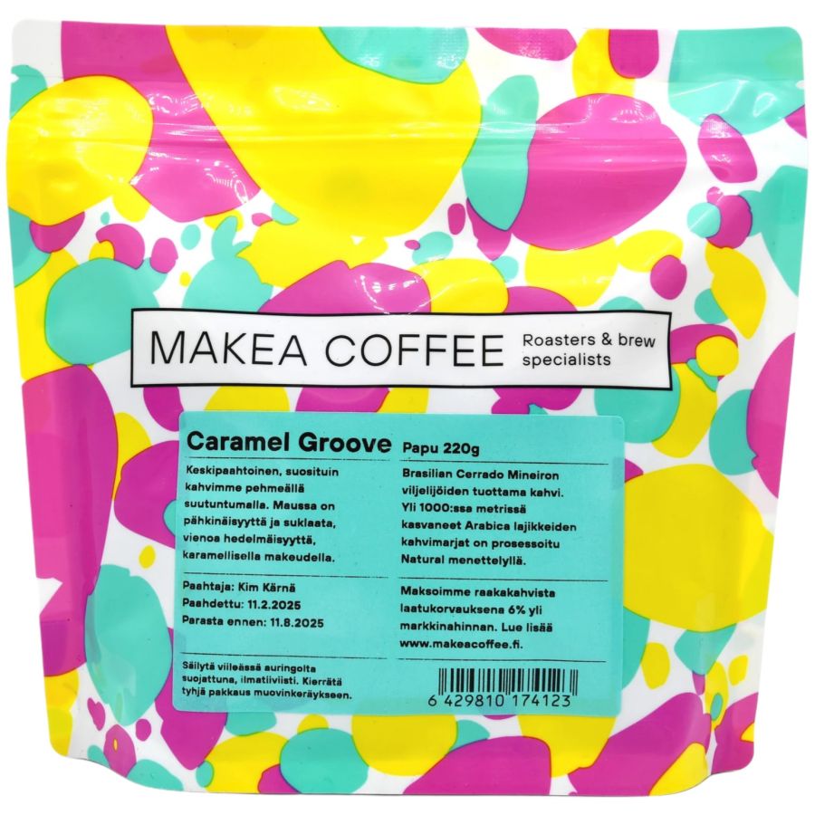 Makea Coffee Caramel Groove 220 g kaffebønner