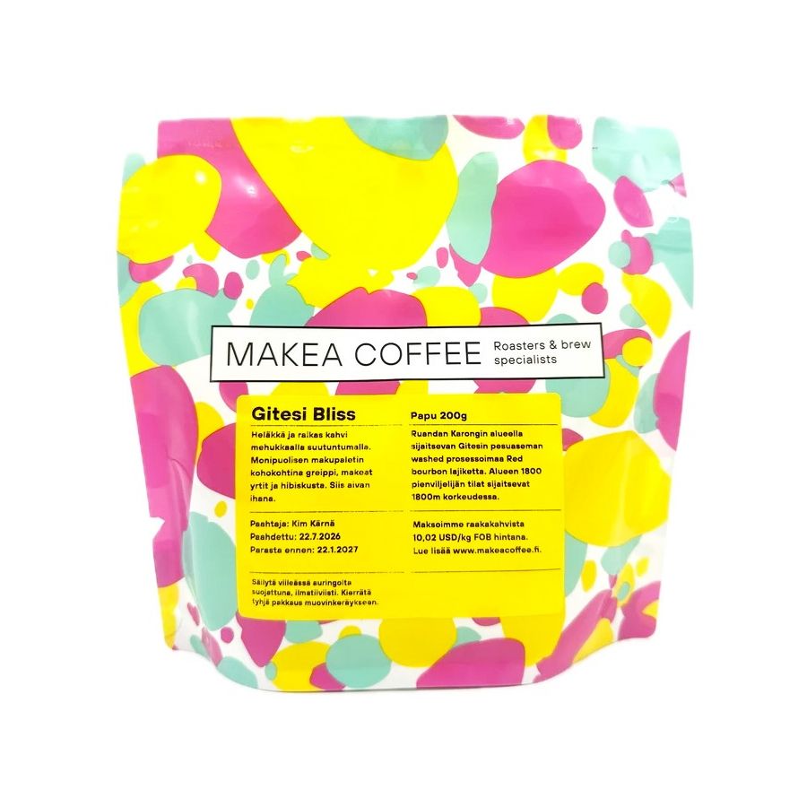 Makea Coffee Gitesi Bliss 200 g kaffebønner