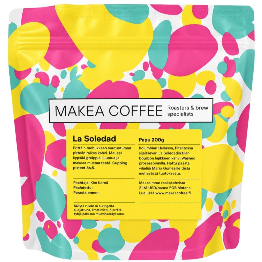 Makea Coffee La Soledad Colombia Bourbon 200 g kaffebønner