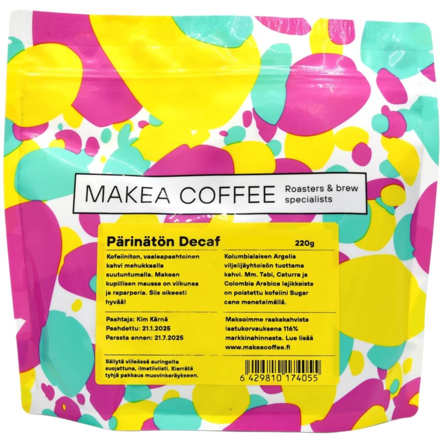 Makea Coffee Pärinätön Decaf 220 g kaffebønner