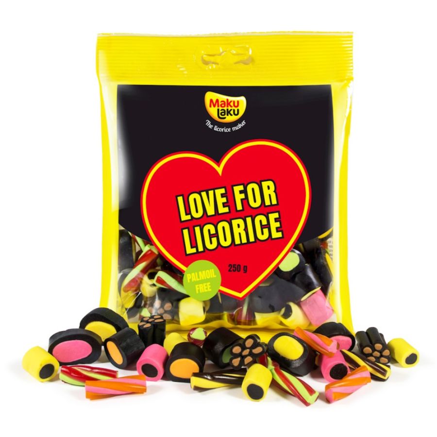 MakuLaku Love For Licorice fyldt lakrids 250 g