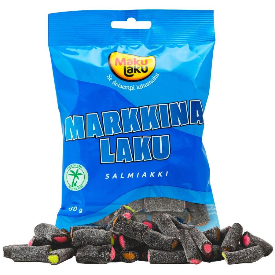 MakuLaku Markedslakrids Salmiak 180 g
