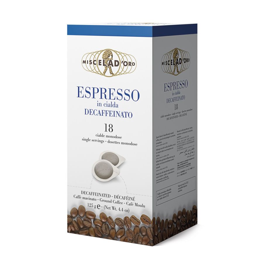 Miscela d'Oro Espresso Decaffeinato koffeinfrie espresso pods 18 stk