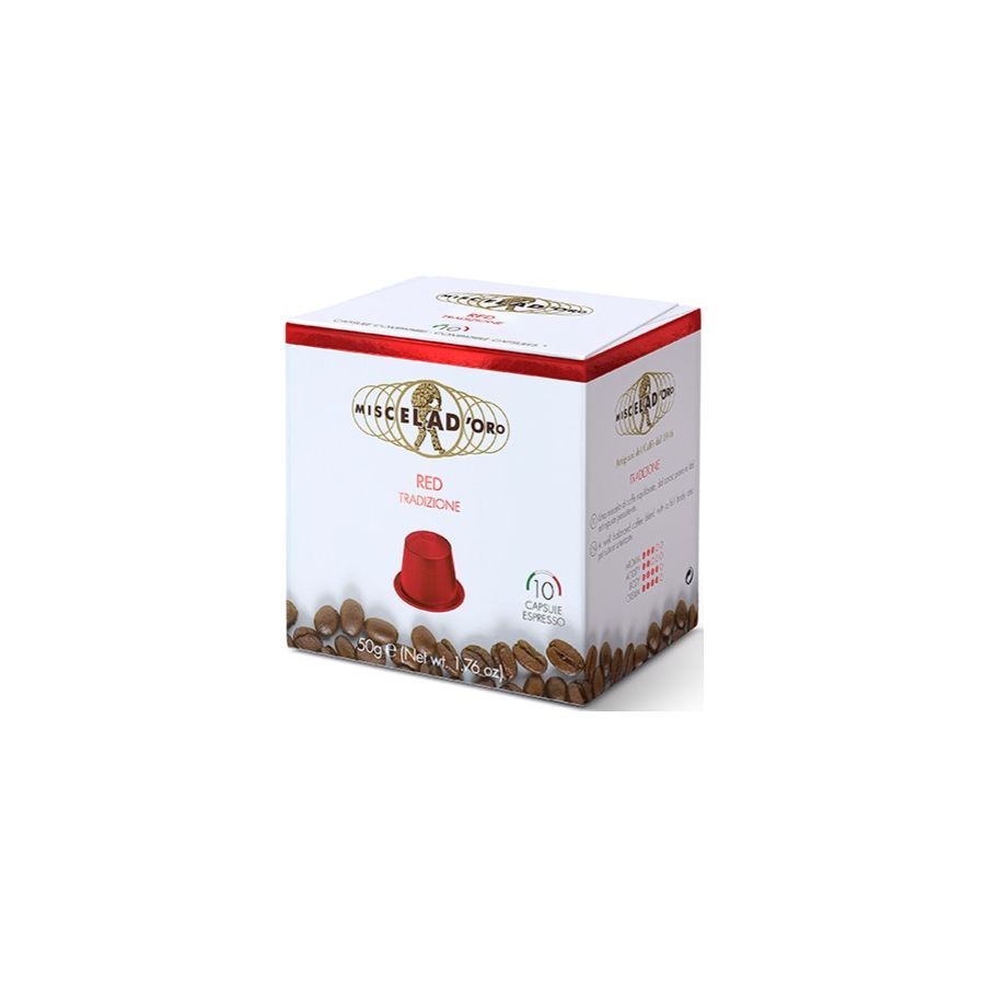 Miscela d'Oro Red Nespresso-kompatible kaffekapsler 10 stk