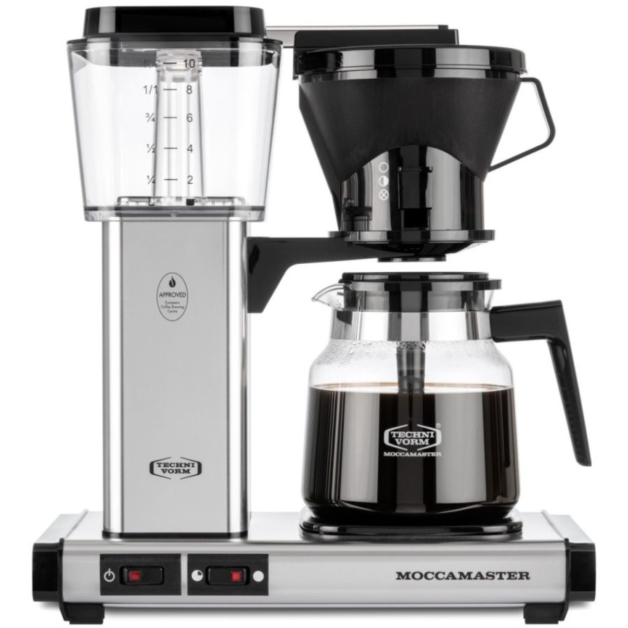 Moccamaster Manual S kaffemaskine 1,25 l, poleret sølv