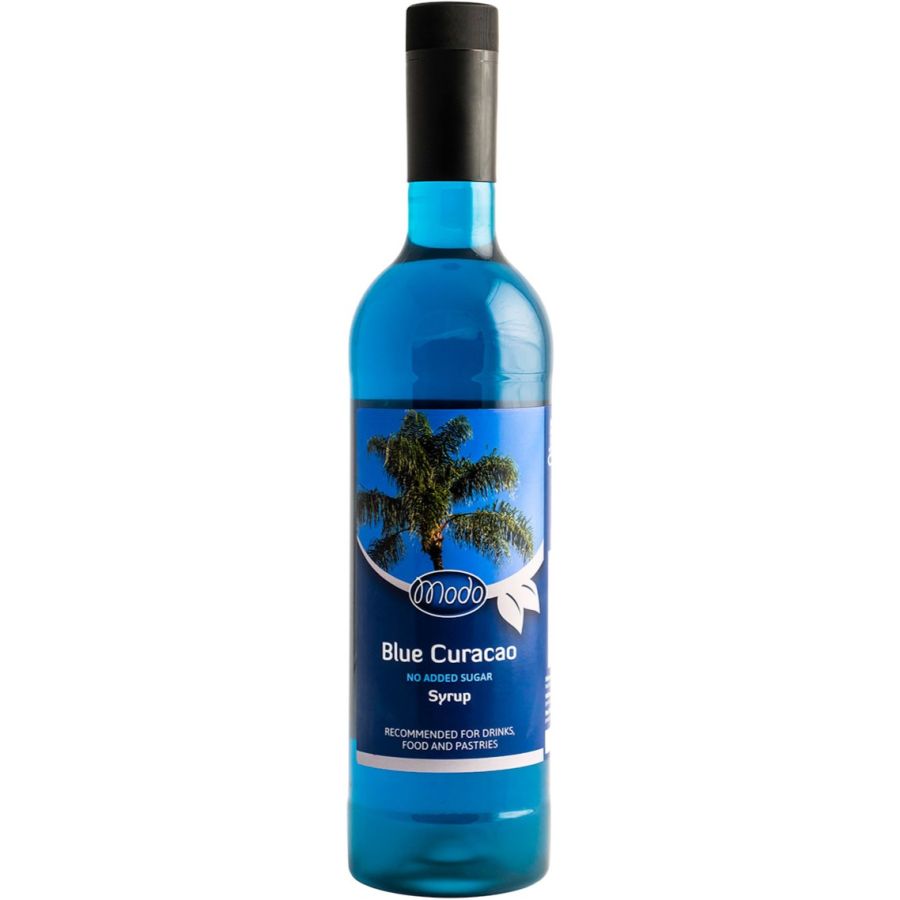 Modo Blue Curaçao No Added Sugar Syrup 750 ml