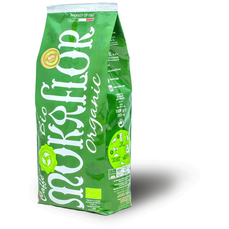 Mokaflor Bio Organic 80 % Arabica 1 kg kaffebønner