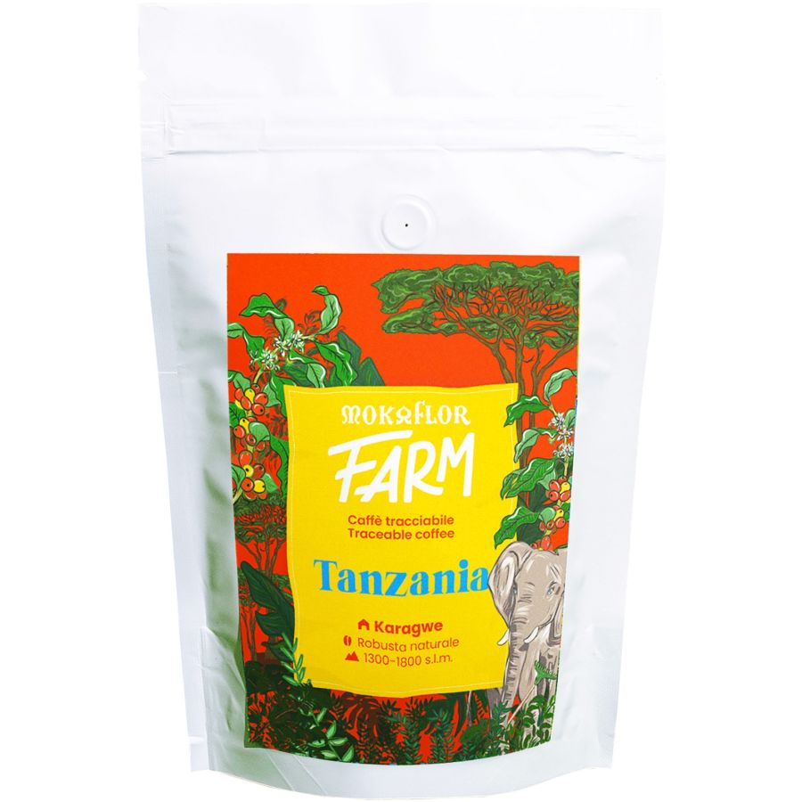 Mokaflor FARM Tanzania Karagwe 100 % Robusta 250 g Coffee Beans