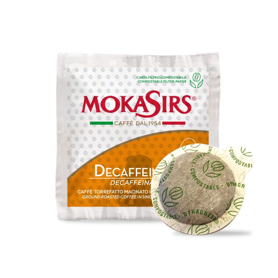 MokaSirs Decaffeinato koffeinfri E.S.E. espresso pods 50 stk